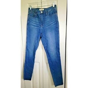 Madewell 27 Road Tripper Women's Skinny Blue Jeans Size 27 NWT $75 Raw Ankle Hem
